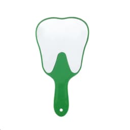 1PC Dental Mouth Mirror Tooth Shaped Mirror Handheld Unbreakable Plastic Makeup Mirror Dental Accessories Dentist Gift