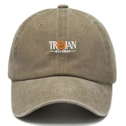 Trojan Warrior Vintage Washed Cotton Baseball Cap Distressed Retro Style Adjustable Snapback Hat Unisex Casual Streetwear Cap