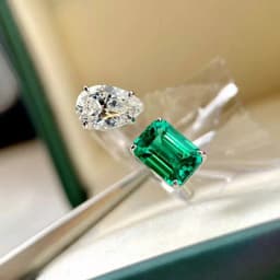 Huitan Aesthetic Flower Adjustable Finger Ring Female Brilliant Zirconia Jewelry for Engagement Ceremony Delicate Accessories
