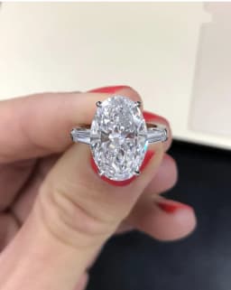 Luxury 925 Sterling Silver Wedding Engagement Simulated Diamond White Gold Ring Fine Jewelry Wholesale