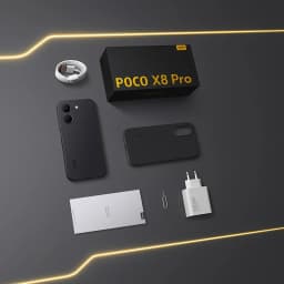 POCO X8 Pro Smartphone Global Version Dimensity 8500-Ultra NFC 6.59'' 1.5K Display 100W HypeCharge 6500mAh 50MP Camera 5G NFC