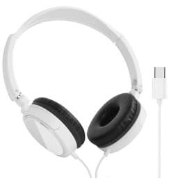 Type-C Wired Headphones 3 5mm Bass Stereo Foldable Adjustable Headphones Suitable For Pc Mp3 Mobile Headphones