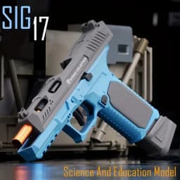 SIG17 Pistol Shell Throwing Continuous Firing Blowback Soft Bullet Gun Empty Hanging Birthday Gift