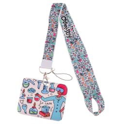 LB2766 Science Keychain Straps Rope Chemistry Neck Strap ID Card Phone Straps USB Badge Holder Lanyard Student Teacher Gift