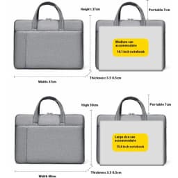 A 15.6 Inch Simple Design Laptop Briefcase High Quality Handbag Business Document Bag Elegant Computer Clutch for Men Women