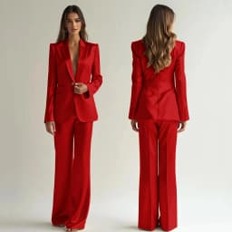 Luxury High Quality Women's Suit One Button 2 Piece Jacket Pants Female Clothing Slim Fit Smart Office Banquet Lady Blazer Set
