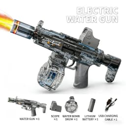 M416 Electric Water Spraying Gun with Flash Fully Automatic Charging High-Speed Continuous Fire Summer Toy Spraying Gun Kid Gift