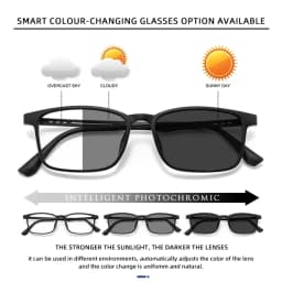 BLMUSA UltraLight Titanium Leg Anti Blue Ray Reading Glasses Myopia Multifocal Optical Eyesses Photochromic Prescription Eyewear