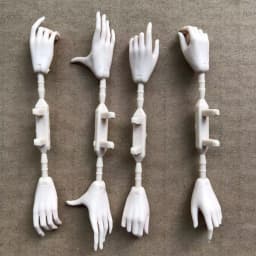 1/6 Doll Hands Feet Super White Beige Brown Doll Accessories 4 Gesture Doll Hands Decors For Female Dolls