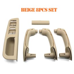 LHD Black Beige Front Rear Left Right Door Pull Grab Door Handle Set For Volkswagon VW Bora Golf 4 MK4 Jetta 1999-2004