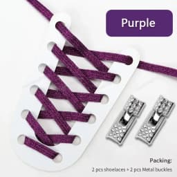 1 Pair Rhinestone Buckle Elastic No Tie Shoelaces Candy Colors Shoe Laces Suitable for Sneakers and Sports Shoes Flat Shoelace