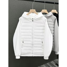 Trendy Hooded Solid Color Cotton Coat Jacket Grey Black White Loose Fit Versatile Casual Unique Couple Style Jacket For Men