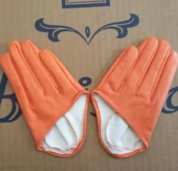 Men Women's Short Design PU Leather Half Palm Motorcycle Gloves Male Female Performance Dancing Gloves R982