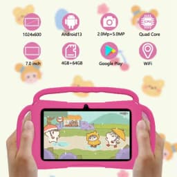 2025 New 7.0-inch Children's Tablet Supports Google Learning Education Dual Camera 4GB+64GB Android 13 Children's Software