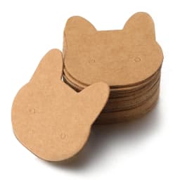 50pcs Black Coffee White Kraft Paper Cards For DIY Jewelry Necklace Earrings Bracelet Display Cards Wholesale