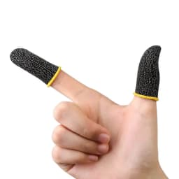 24Pcs Mobile Phone Finger Cuff Fibroid Mobile Game Touch Screen Fiber Breathable And Sweat Resistant Walking Game Finger Cuff