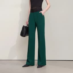 Amii Women's Flared Pants 2026 Summer New Pin Tuck Casual Trousers With Flowy Drape Simple Office Long Pants For Women 12612019