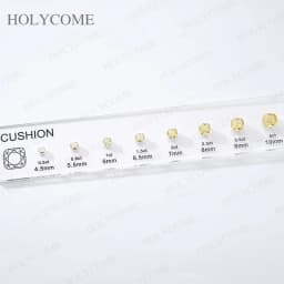 Updated Free Custom LOGO Kit Fancy Shapes CZ Diamond Carat Chart Comparison Set Reference White Pink Yellow Gemstone Selectable