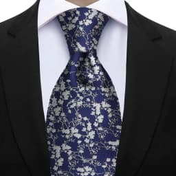 7cm Floral Silk Tie For Men Elegant Peacock Blue Teal Grey Best Selling Business Necktie Wedding Office Fashion Accessories Gift