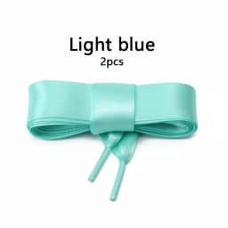 New Ribbon Sneakers Laces Satin Candy Color Double Sided Polyester Smooth 2cm Wide Women Shoes Shoelace Silk Wide Flat Web Lace