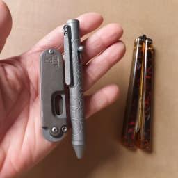 Titanium Alloy Pen With Spinning Top Collection Writing Multi-functional Portable Outdoor EDC Tools