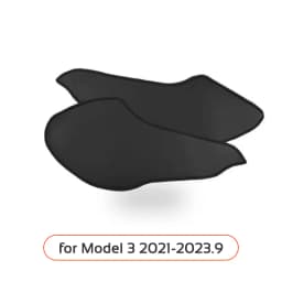 For Tesla Model 3 Y YL 2021-2027 LHD Center Console Two Side Anti Kick Pad Protector PU Leather Sticker Cover Car Accessories