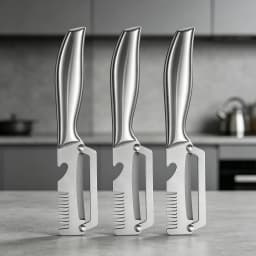 Stainless Steel Peeler Kitchen Sharp Fruit Vegetable Peeler Non-slip Handle Comfortable Grip Easy To Operate for Home Daily Use