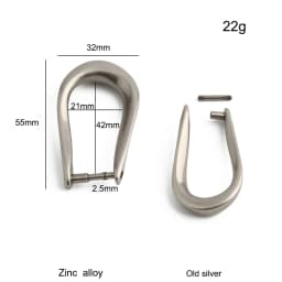 10/30/60PCS Detachable D-Buckle Metal Opening D Ring For Shoulder Bag Belt Strap Swimwear Decor Hat Horseshoe Hook Accessories