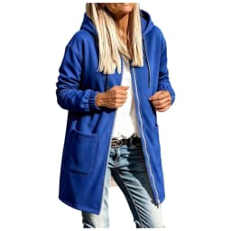 Long Zip Up Hoodie Women Fall Casual Oversized Hooded Sweatshirts Be Still Hoodies for Women