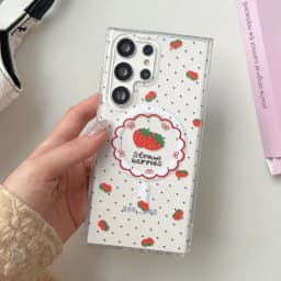 Bow Stripe Cute Wave Point Pattern Clear For MagSafe Phone Case For Samsung Galaxy S26 S25 S24 S23 Ultra Plus Shockproof Cover