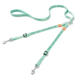 Double Dog Leash No Tangle Dual Dog Leash Lead Coupler Splitter Adjustable Two Handle Training Walking for Medium and Large Dog
