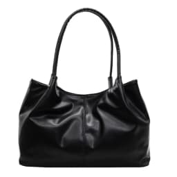 Casual Magnetic Buckle Tote Bag PU Leather Solid Color Underarm Bag Large Capacity Women's Handbag Girl