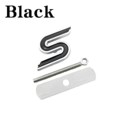 3D Metal S Front Grille Chrome Emblem Badge Car Stickers Decals for Ford Focus Fiesta Ecosport Kuga Mondeo Everest Car Styling