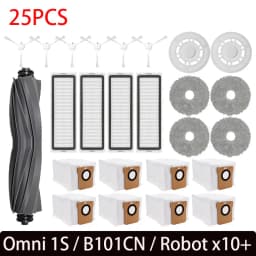 For xiaomi x10 plus accessories Mijia Omni 1S B101CN Robot Vacuum Main Side Brush Filter Mop Dreame L10s Ultra / S10 Pro Parts