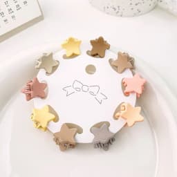 10PCS Cute Star Butterfly Small Hair Claw Crab Hair Clips Girls Childs Mini Cartoon Hair Clamps Baby Headwear Accessories Sets