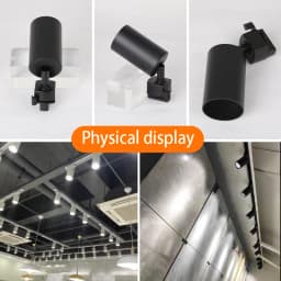 GU10 LED Track Light Full Sets Ceiling Lighting Indoor Kitchen Lamp LED Spotlight for Living Room Store Decor Ceiling Spot Light