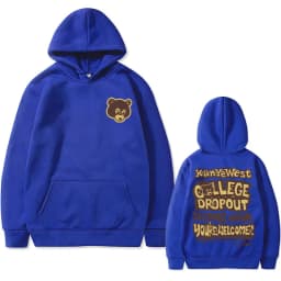 Best Famous Kanye West The College Dropout Graphics Hoodie Men Women's Hip Hop Rap Vintage Hoodies Male Casual Oversized Clothes