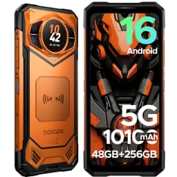 DOOGEE S200E AI Rugged Phone 1.32" AMOLED Rear Display Dimensity 7050 Android 16 10100mAh Battery 48GB RAM (8+40) 256GB ROM NFC Google Pay Supports VIP Edition with Bone Conduction Running Headphones