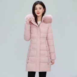Women's Winter Parka Coat Hooded Korean Version Lady Down Cotton Jacket Warm Temperament Ladies Cotton Padded Outerwear