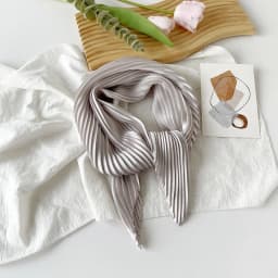 New 70X70CM Minimalist Solid Color 70cm Pleated Scarf Decoration Scarf Sunscreen Thin Scarf Pressed Pleated Square Scarf