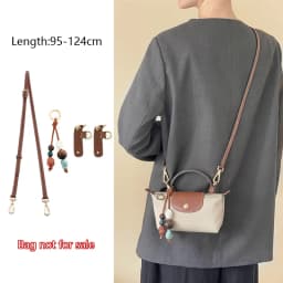 Shoulder Strap For Longchamp Mini Pouch Handbag Slung Bag Shoulder Strap Bag Belt Without Punching Modification Bag Accessories