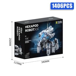 Technical Programming Hexapod Robot Science Fiction War Machine Building Blocks City Remote Control Robots MOC Bricks Toys Gift