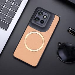For Motorola Moto Edge 50 Neo,Edge 50 Case Magnetic PU Leather Lichee Pattern +PC Anti-slip Ultra Thin Cover for MOTO Edge50