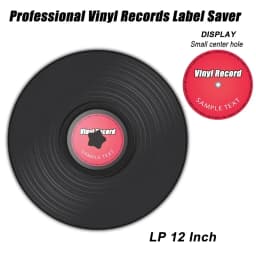 LP 7-12 Inch Vinyl Record Label Saver Cleaning Care Clamp Waterproof Protector with Handles