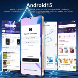 K-Touch Mobile Phones C27 Ultra 5G Dual Card Smartphone 7.3 Inch Android 15 Cell Phone 16+48MP Camera 7800mAh Face Unlocked WIFI GPS Cellphones For Men Women