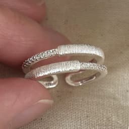 VENTFILLE 925 Sterling Silver Metal Flower Shell Geometric Rings For Women French Retro Romantic Open Thai Silver Rings