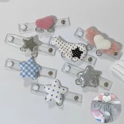 INS Backpack Display Buckle Doll Decor Accessories Pain Bag Buckle Star Heart Wing Extender Buckle Bag Strap Extension Buckle