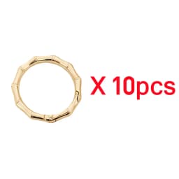 5-30pcs DIY Metal Bamboo Spring Ring 19-38mm Round Connector Buckle for Clasps Bag Handbag Carabiner Pendant Jewelry Accessory