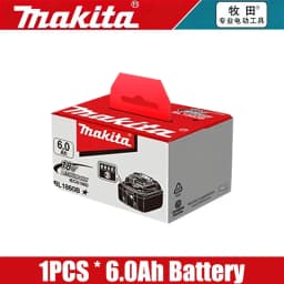 100% Original Makita Battery, 6.0Ah Rechargeable Battery 18V, Replacing Makita BL1830B L1840B L1850B L1860B, Power Tool Battery