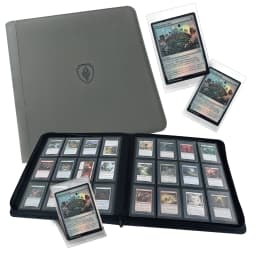 Holds 384 Toploaders | 12-Pocket | Ringless Double-Sided Pockets | Premium Top Loader Binder for Trading Cards